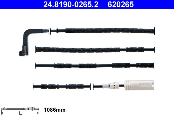 ATE Warning Contact, brake pad wear 24.8190-0265.2