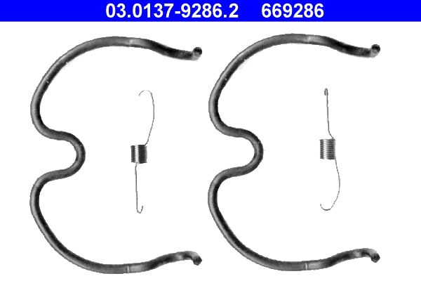 ATE Accessory Kit, brake shoes 03.0137-9286.2