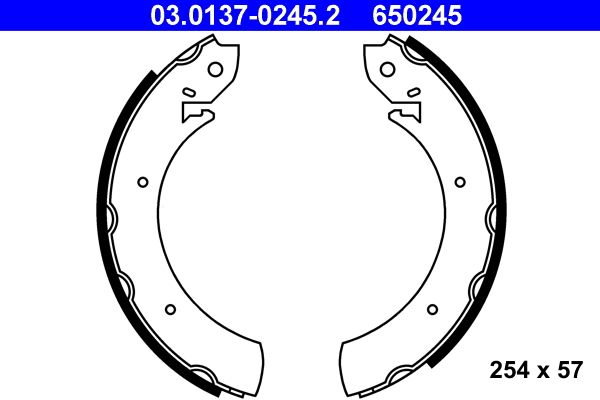 ATE Brake Shoe Set 03.0137-0245.2