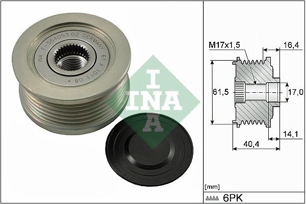 Schaeffler INA Alternator Freewheel Clutch 535 0115 10
