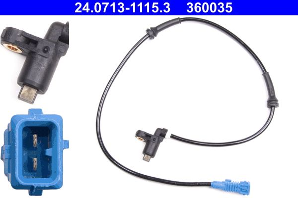 ATE Sensor, wheel speed 24.0713-1115.3