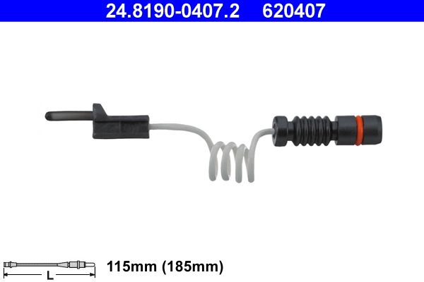 ATE Warning Contact, brake pad wear 24.8190-0407.2