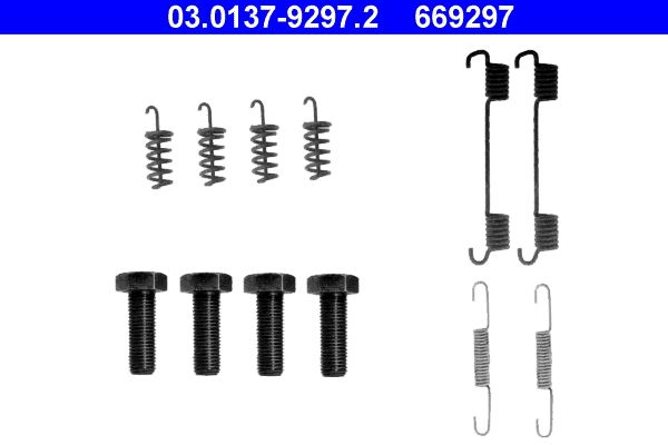 ATE Accessory Kit, parking brake shoes 03.0137-9297.2