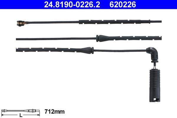 ATE Warning Contact, brake pad wear 24.8190-0226.2