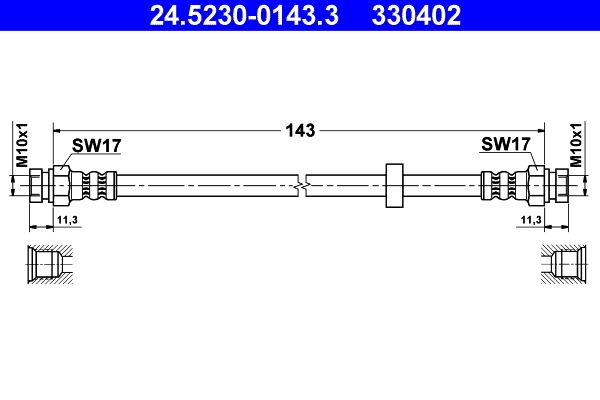 ATE Brake Hose 24.5230-0143.3