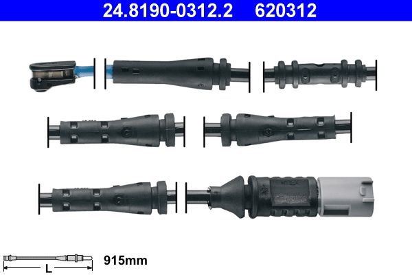 ATE Warning Contact, brake pad wear 24.8190-0312.2