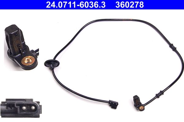 ATE Sensor, wheel speed 24.0711-6036.3