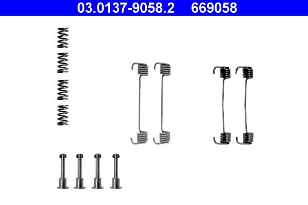 ATE Accessory Kit, parking brake shoes 03.0137-9058.2