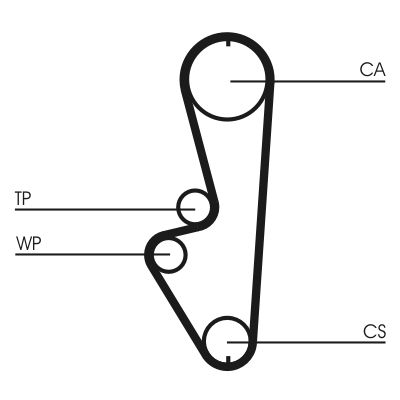 CONTINENTAL CTAM Timing Belt CT765