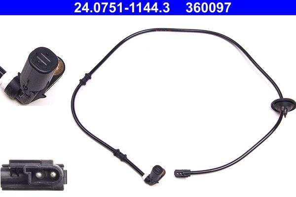 ATE Sensor, wheel speed 24.0751-1144.3