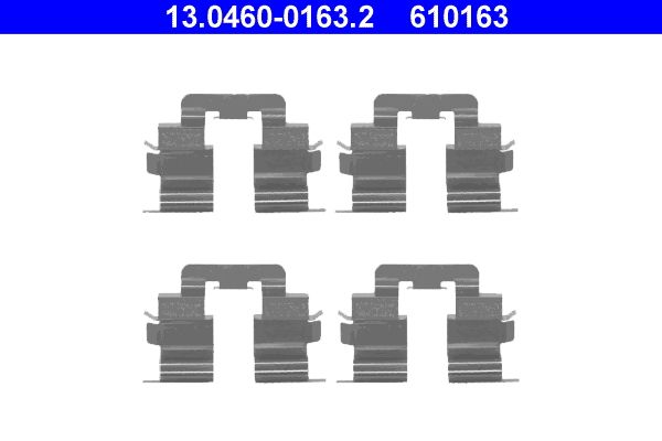 ATE Accessory Kit, disc brake pad 13.0460-0163.2
