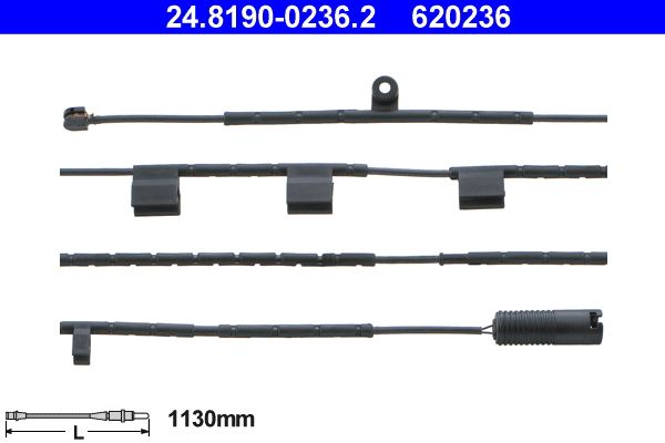 ATE Warning Contact, brake pad wear 24.8190-0236.2