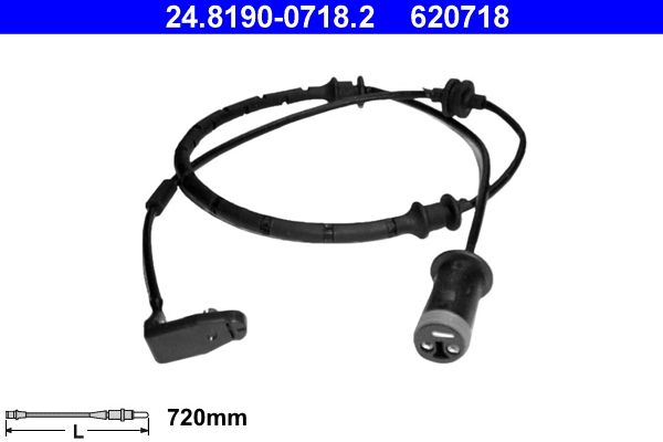ATE Warning Contact, brake pad wear 24.8190-0718.2