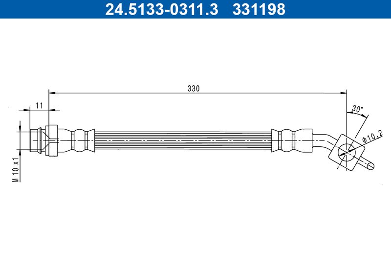 ATE Brake Hose 24.5133-0311.3