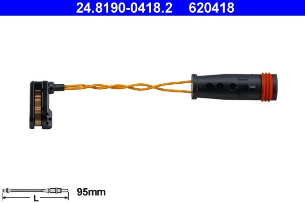 ATE Warning Contact, brake pad wear 24.8190-0418.2