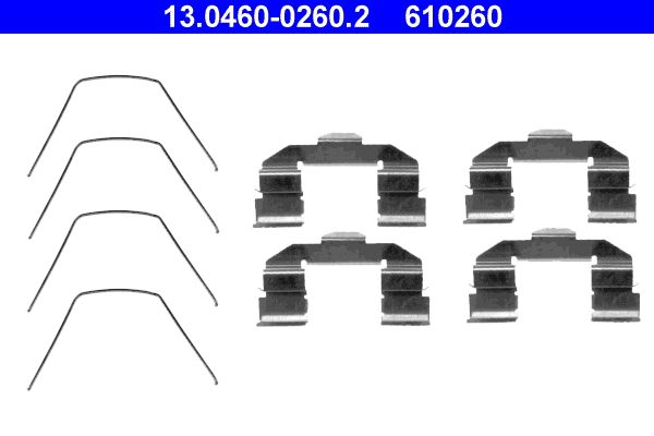 ATE Accessory Kit, disc brake pad 13.0460-0260.2
