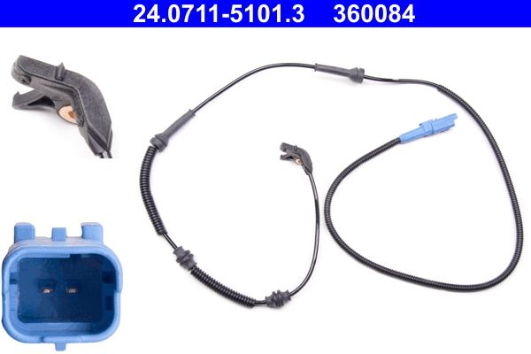 ATE Sensor, wheel speed 24.0711-5101.3