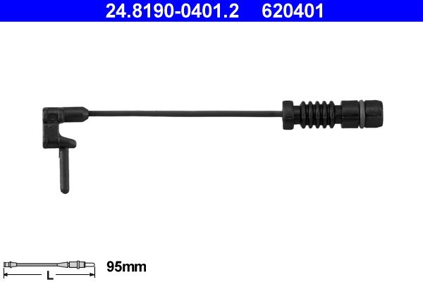 ATE Warning Contact, brake pad wear 24.8190-0401.2