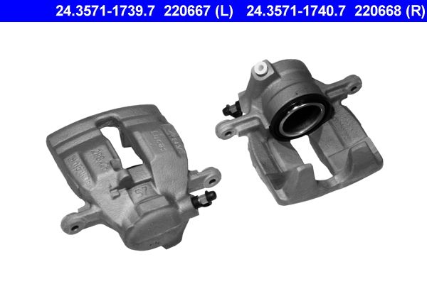 ATE Brake Caliper 24.3571-1740.7