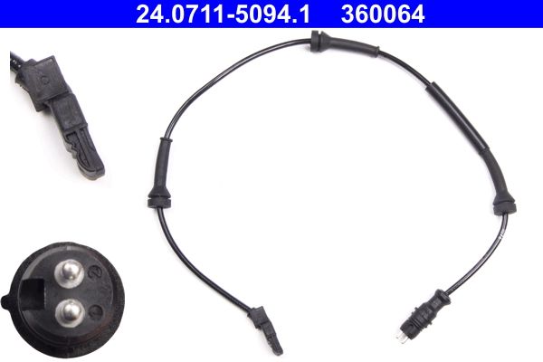 ATE Sensor, wheel speed 24.0711-5094.1