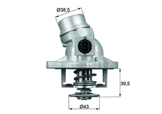 MAHLE Thermostat, coolant TM 12 105