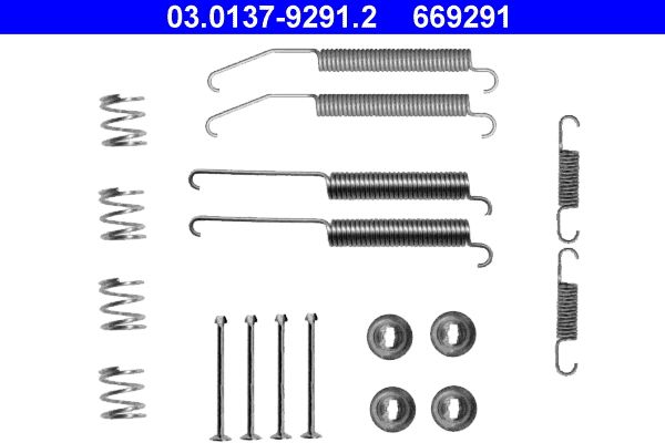 ATE Accessory Kit, brake shoes 03.0137-9291.2