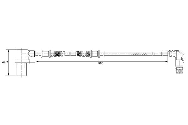 BOSCH Sensor, wheel speed 0 265 006 266