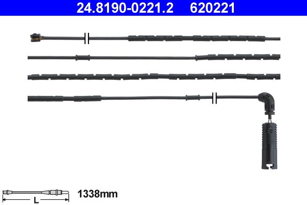 ATE Warning Contact, brake pad wear 24.8190-0221.2