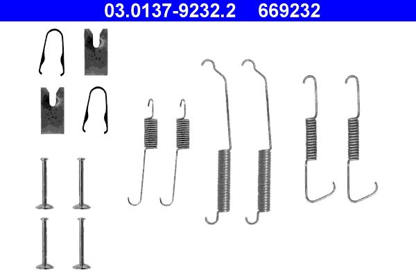 ATE Accessory Kit, brake shoes 03.0137-9232.2