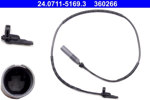 ATE Sensor, wheel speed 24.0711-5169.3