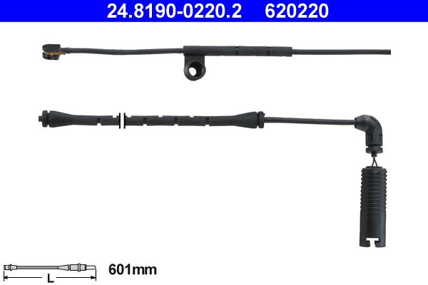 ATE Warning Contact, brake pad wear 24.8190-0220.2