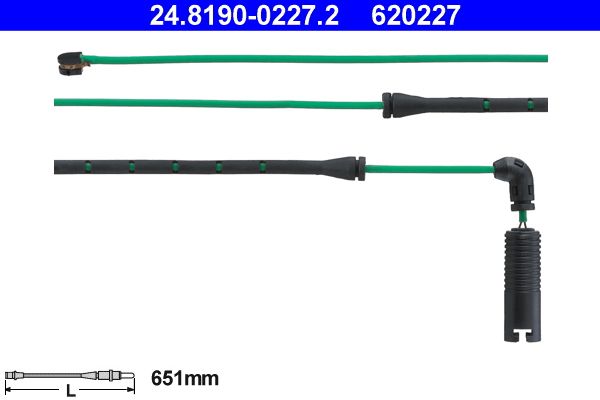 ATE Warning Contact, brake pad wear 24.8190-0227.2