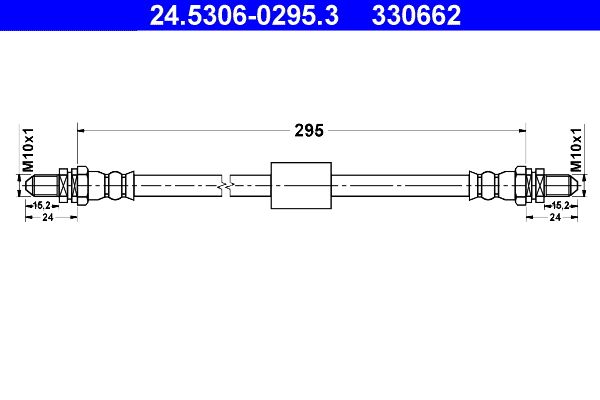 ATE Brake Hose 24.5306-0295.3