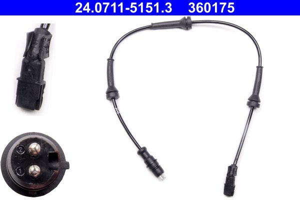 ATE Sensor, wheel speed 24.0711-5151.3