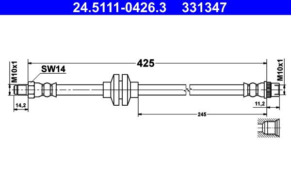 ATE Brake Hose 24.5111-0426.3