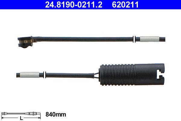 ATE Warning Contact, brake pad wear 24.8190-0211.2