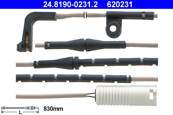 ATE Warning Contact, brake pad wear 24.8190-0231.2