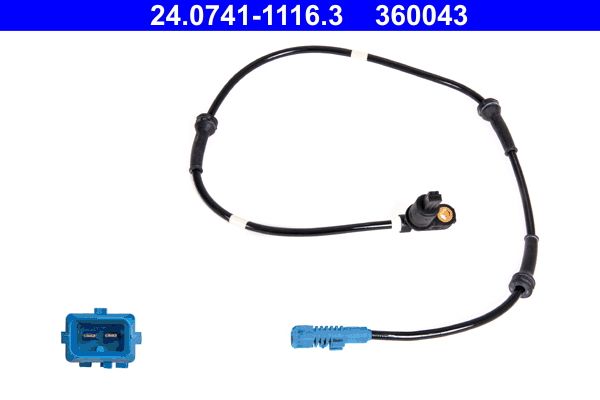 ATE Sensor, wheel speed 24.0741-1116.3