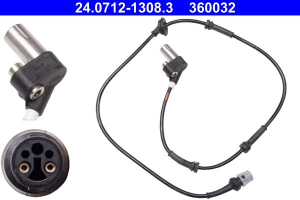 ATE Sensor, wheel speed 24.0712-1308.3